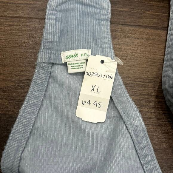 Aerie Light Blue Corduroy Overalls Size XL - Picture 5 of 5